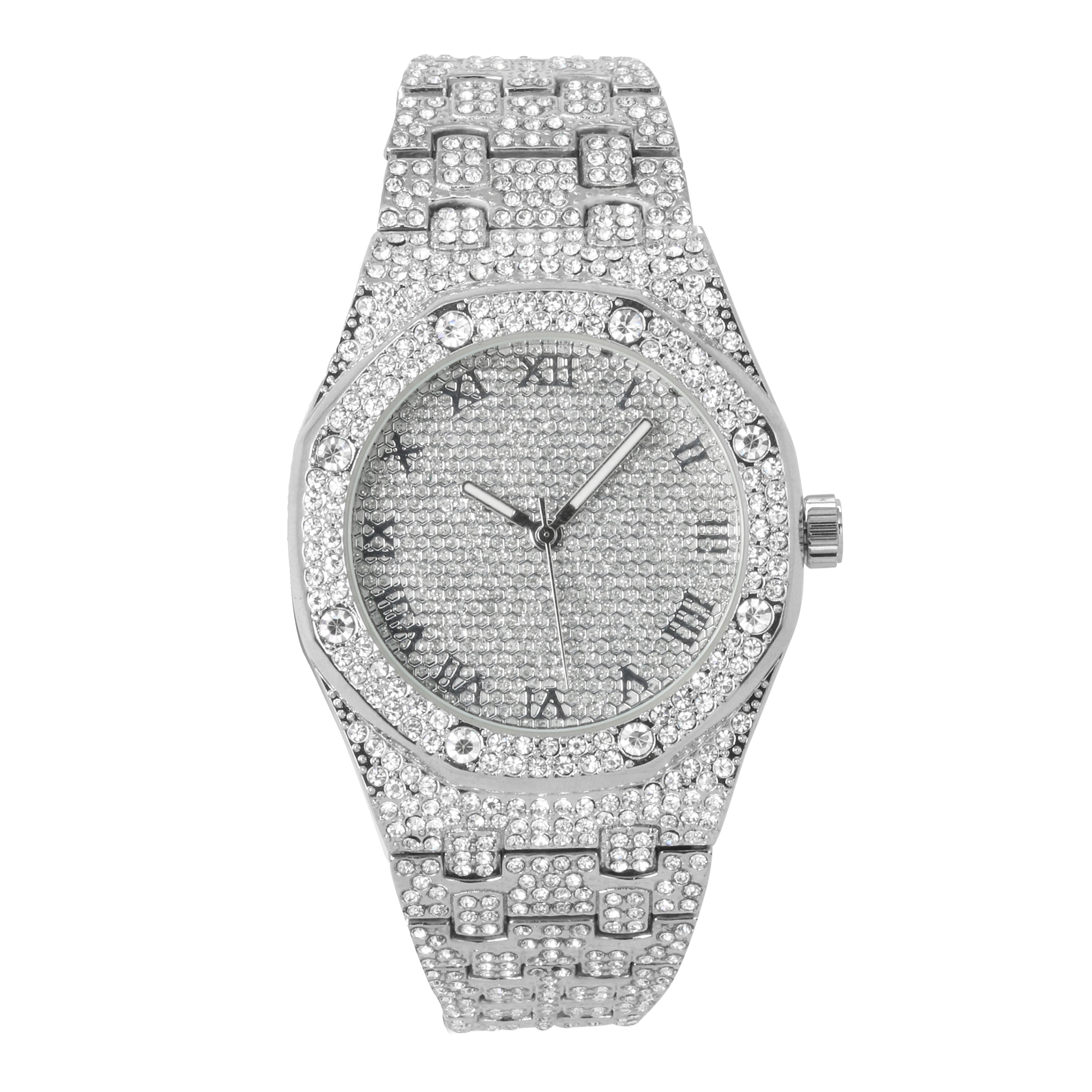 Iced out octagon clearance watch