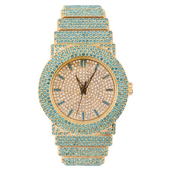 Urban Iced-Out 47mm Chandelier Metal Band Watch - REF 9833L-MB